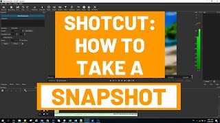 Shotcut: How to take a SNAPSHOT or Screenshot of a Video clip | Video editor (Easy)