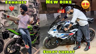 Finally SURAT Gujrat jane ke liye full taiyaar 😍 New Bike ke liye Exhaust bhi aa gya ❤️Big Surprise