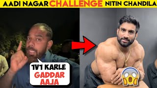 NEW LAFDA 😱-Rajveer shishodia friend Aadi nagar challenge nitin chandila for 1v1 fight