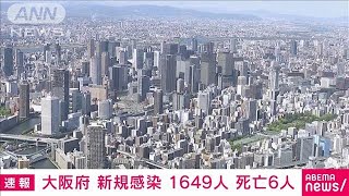 大阪で新規感染1649人　死亡は6人　新型コロナ(2021年9月7日)