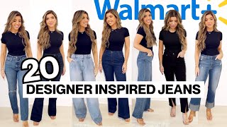 WALMART FALL HAUL🍂 20 DESIGNER INSPIRED JEANS! 👖 Walmart Jean Try On Haul \u0026 2023 JEAN TRENDS ✨