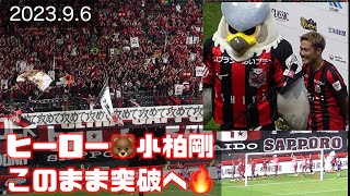 試合後挨拶➡︎ヒーロー🐻小柏剛！このまま突破→頂点へ🏆北海道コンサドーレ札幌🆚横浜Fマリノス2023.9.6ルヴァンカップ🏟札幌ドーム