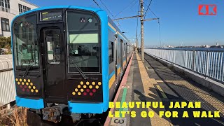 [4K] Take a new vehicle from JR Tsurumi Line Kokudo Station to Umishibaura