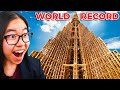 *Collapsing* the World's Tallest Kapla Tower! (Behind the Scenes)