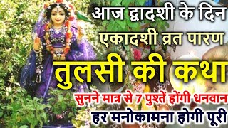 द्वादशी के दिन एकादशी व्रत पारण तुलसी की कथा | Dwadashi Ki Katha | Tulsi Ki Katha