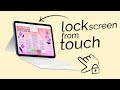 How to Lock iPad Screen from Touch (tutorial)