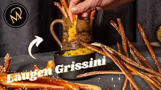 Laugen Grissini selber machen - einfache Snack Laugenstangen