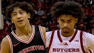 Xaivian Lee (21 Pts \u0026 11 Ast) Challenges Dylan Harper (22 Pts) In Princeton vs Rutgers WILD ENDING!