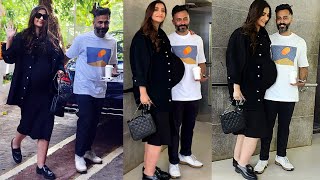 Pregnant Sonam Kapoor flaunting her Big Baby Bump at her Grand Godh Bharai with Anand