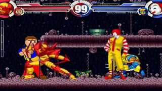 Dragon Claw \u0026 Dee Bee Kaw vs Donald \u0026 Wolverine MUGEN Battle!!!