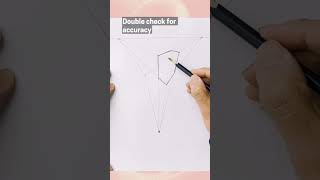 Drawing in 3 Point Perspective #howtodraw #drawingtutorial