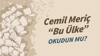 Cemil Meriç - Bu Ülke kitabını \