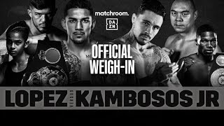 Teofimo Lopez vs George Kambosos Jr & Undercard Weigh-In