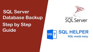Database Backup in SQL Server | #SQLServer #SQLHelper #LearnSQL