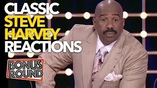 5 STEVE HARVEY REACTIONS TO Classic Family Feud Answers!