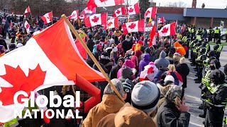 Global National: Feb. 12, 2022 | Police move in to clear Ambassador Bridge blockade