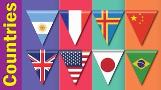 Learn Country Flags for Kids, Countries of the World, Flags of the World | Fun Kids English