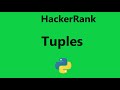 #10 hackerrank tuples python solution - Python | Hackerrank Python Solution