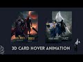 Amazing Card Hover Animation | HTML & CSS | 3D Card