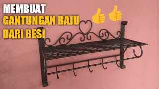 membuat gantungan baju dari besi