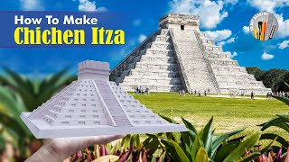 how to make chichen itza model | DIY CHICHEN ITZA PYRAMID | how to make a mayan pyramid