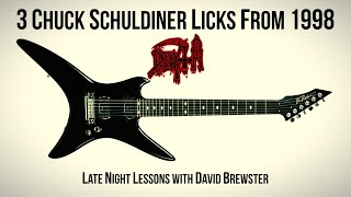 3 Chuck Schuldiner Licks From 1998