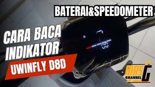 JANGAN SALAH!!!! Cara membaca indikator baterai dan spedo meter pada sepeda listrik uwinfly d8d