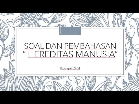 SOAL DAN PEMBAHASAN " HEREDITAS PADA MANUSIA" - YouTube