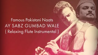 Ay Sabz Gumbad Wale ﷺ Amjad Sabri-Naat Sharif ﷺ Relaxing Flute Instrumental ﷺ Islamic Relaxing Music