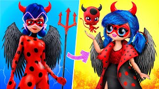 Demon Ladybug vs Angel Cat Noir / LOL Surprise Ideas