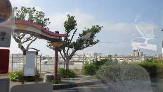 4K taxi from Naha Airport Okinawa to Hotel spring 2023 Japan