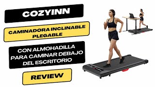 Caminadora Inclinable Plegable Cozyinn con Almohadilla para Caminar Debajo del Escritorio Review