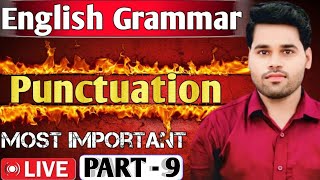 Punctuation In English Grammar| Class 10|Full Explanation| Up Board Exam 2025|By Shiv Sir