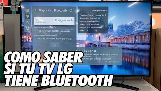 Como Saber si tu Smart TV LG tiene Bluetooth