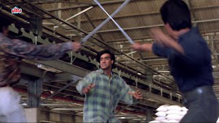 Ajay Devgan Jabardast Action Fight Scene | Jaan Movie Action Scenes | Twinkle Khanna, Amrish Puri