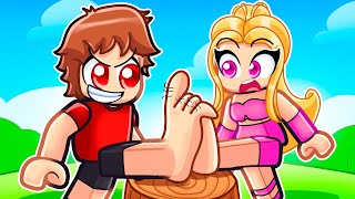 Roblox Toe Wrestling Simulator With MY CRAZY FAN GIRLS...