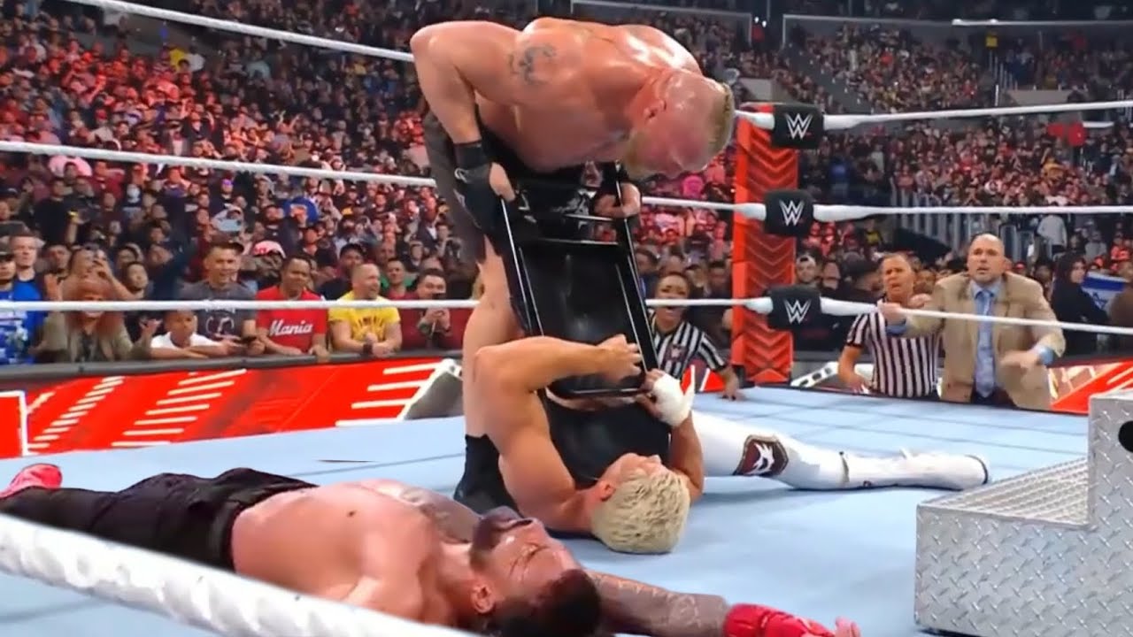 Brock Lesnar Destroys Cody Rhodes & Joins Roman Reigns After ...