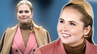 Amalia’s solodebuut: ijskoude prinses negeert pers en vlucht naar papa