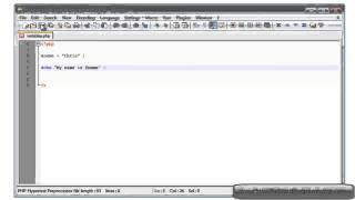 PHP Tutorial 5 Variables PHP For Beginners