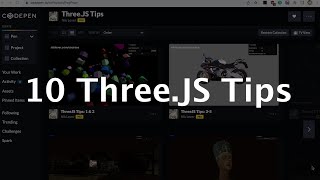 10 Three.JS Tips