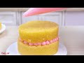 belle vs rapunzel princess cake💙💗beautiful miniature cake decorating ideas💃🏻amazing tiny