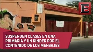 Intimidan a estudiantes al colocar narcomantas en escuelas de Cancún