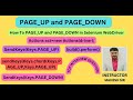 Scrolling Web Page in selenium webdriver |How scroll PageUp and Page Down in selenium