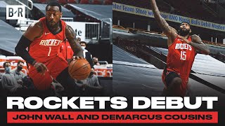 John Wall And DeMarcus Cousins Make Rockets Debut