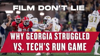 FILM DON'T LIE: Why Georgia struggled vs. Georgia Tech's rushing attack