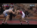 197lbs  James Benjamin (Buffalo) fall Jake Hinz (Indiana)