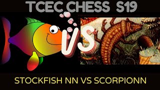 Stunningly remarkable exposure of Fragility! || Mighty Stockfish NN vs Scorpio NN  || TCEC 19