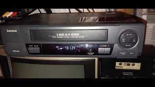 Montgomery Ward's Admiral VCR Rapid Rewind \u0026 Fast Forward Demo