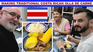 Making Olla de Carne | Typical Costa Rican Stew | Beef Vegetable Stew