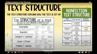 Text Structure - Problem/Solution